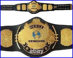 WWE Winged Eagle Championship Wrestling Replica Title Leather Belt 2mm 4mm WWF
