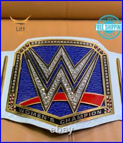 WWE Women Smackdown Championship Replica Title Belt Adult Size BLUE Brass 2MM