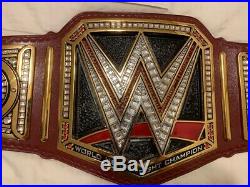 WWE World Championship belt replica -Adult Size -Releathered with metal 4mm plates