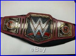 WWE World Championship belt replica -Adult Size -Releathered with metal 4mm plates