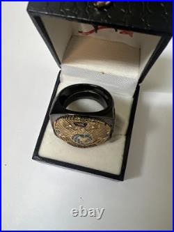 WWE World Wrestling Entertainment 2008 Big Gold Championship Belt Finger Ring WWE World Wrestling Entertainment 2008 Big Gold Championship Belt Finger Ring