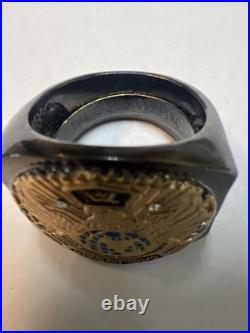 WWE World Wrestling Entertainment 2008 Big Gold Championship Belt Finger Ring WWE World Wrestling Entertainment 2008 Big Gold Championship Belt Finger Ring
