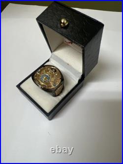 WWE World Wrestling Entertainment 2008 Big Gold Championship Belt Finger Ring WWE World Wrestling Entertainment 2008 Big Gold Championship Belt Finger Ring