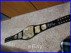 WWE championship belt adult replica SIGNED Cena Edge