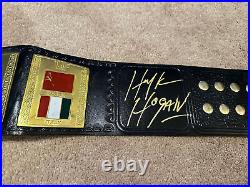 WWF 1986 Replica Heavyweight Championship Belt Signed by HULK HOGAN WWE WCW Pic