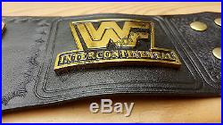 WWF 4mm Black Intercontinental Wrestling Championship Adult Size Replica Belt