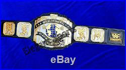 WWF 4mm DUAL PLATED Black Intercontinental Wresting Championship Replica Belt