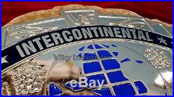 WWF 4mm GOLD Leather Intercontinental Wrestling Championship Adult Replica Belt