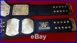 WWF BIG GOLD and WWF WINGED EAGLE Wrestling Championship Title Belt Adult Size