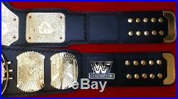 WWF BIG GOLD and WWF WINGED EAGLE Wrestling Championship Title Belt Adult Size