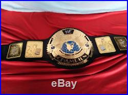 WWF Big Eagle Attitude New Era Championship Belt 4mm Black Handcrafted Premium