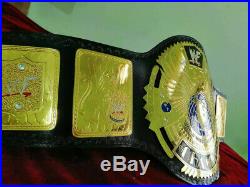 WWF Big Eagle Wrestling Championship Belt Adult Size Leather Strap