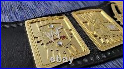 WWF Championship Big Eagle. CNC Engraved Zinc Plates. Real Leather Strap