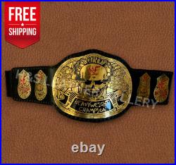 WWF Championship Smoking Skull Fan Wrestling Belt Stone Cold Replica Adult 2mm