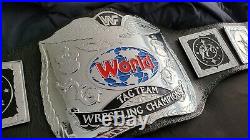 WWF Classic Bulldog Tag Team Championship. Real Leather. 4mm Zinc Plates