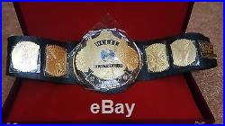 WWF Classic Gold Winged Eagle Championship Belt Adult Size with WOODEN CASE