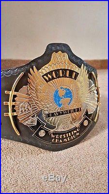 WWF Classic Gold Winged Eagle DUAL PLATED Championship Belt. FREE US SHIPPING