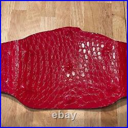 WWF European Championship Belt. 5mm Zinc Plates. High quality Leather Strap
