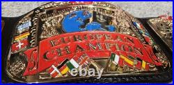 WWF European Championship Belt Scratch Logo 5mm CNC M. A Championship Belts WWF European Championship Belt Scratch Logo 5mm CNC M. A Championship Belts