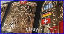 WWF European Championship Belt Scratch Logo 5mm CNC M. A Championship Belts WWF European Championship Belt Scratch Logo 5mm CNC M. A Championship Belts