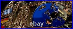 WWF European Championship Belt Scratch Logo 5mm CNC M. A Championship Belts