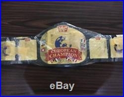 WWF European wrestling Championship replica belt adult size metal plates