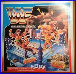 WWF Hasbro RARE French 1991 Wrestling Ring Bonus Championship Belt Sealed in Box