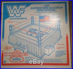 WWF Hasbro RARE French 1991 Wrestling Ring Bonus Championship Belt Sealed in Box