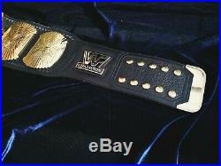 WWF Logo'd Winged Eagle Replica Championship Belt Releathered WM20 WWE