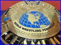 WWF Replica Big Eagle Wrestling Championship Blue Title Belt Adult Size 2MM Bras
