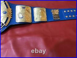 WWF Replica Big Eagle Wrestling Championship Blue Title Belt Adult Size 2MM Bras