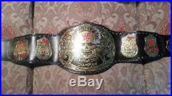 WWF STONE COLD SMOKING SKULL Championship Leather Belt Replica Metal Plated