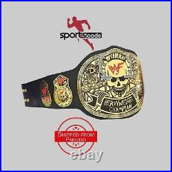 WWF Smoking Skull Stone Cold Wrestling Championship Title Belt SNAKE LEATHERBACK