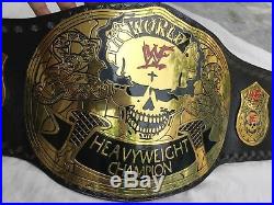 WWF Smoking Skull World Heavyweight Wrestling Championship Belt Adult Size