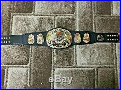 WWF Smoking Skull World Heavyweight Wrestling Championship Belt. SNAKE SKIN BACK