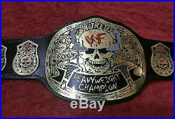 WWF Stone Cold Smoking Skull Heavyweight Championship Leather Belt Snake Back