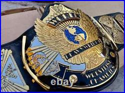 WWF WINGED EAGLE BELT CHAMPIONSHIP WRESTLING REPLICA TITLE ZINC PLATED BELT 6mm