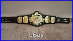 WWF WWE Classic Gold Winged Eagle Championship Leather Belt Replica Adult Size