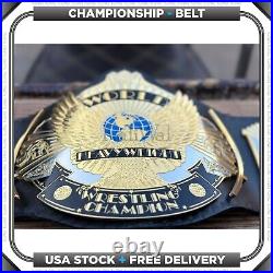 WWF Winged Eagle Championship Belt 4MM Brass Dual Plates Wrestling Belt Replica