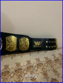 WWF Winged Eagle Championship Wrestling Title Belt Replica Gold Brass Adult size