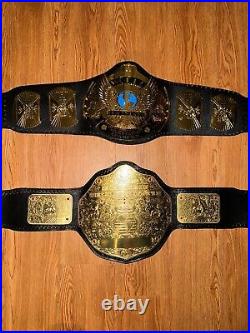 WWF Winged Eagle & World Heavyweight Championship Title Belts
