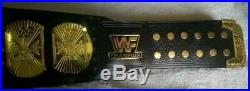 WWF World Championship Belt Winged Eagle 2 mm Brass Plate, Leather Strap