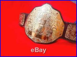 WWF World Heavyweight Wrestling Championship Belt Leather Title Adults Replica