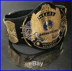 WWF leather gold Winged eagle championship replica belt adult size