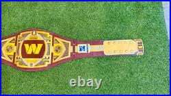 Washington Commanders NFL Championship Replica Belt Adult Size 2MM/4MM Plates