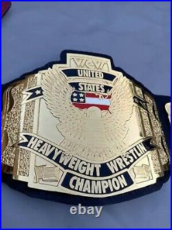 Wcw United States Heavyweight championship Belt Replica, Old school Belt, 4mm zinc