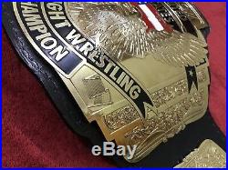 Wcw United States Us Championship Belt In 4mm Brass Plates Free Shipping D H L