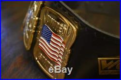 Wcw United States Us Championship Belt In 4mm Zinc Gold Plated