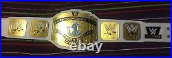 White Intercontinental Championship Wrestling Leather Belt Replica Metal Plated