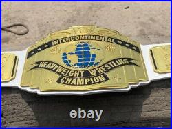 White Intercontinental Heavyweight Wrestling Championship Belt 2mm Brass